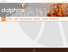 Tablet Screenshot of dolphins.se